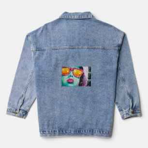 En Jean Veste Denim Femme Personnalisée (Jean Jacket), Den