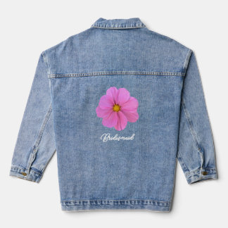 En Jean Veste Denim Flower Bridesmaid