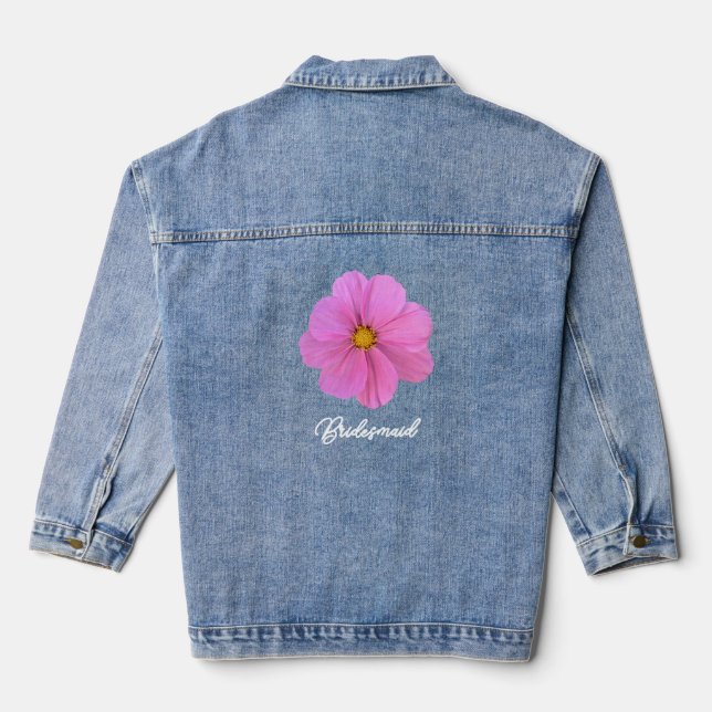 En Jean Veste Denim Flower Bridesmaid (Verso)