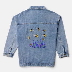 En Jean Veste Denim Flying Bees
