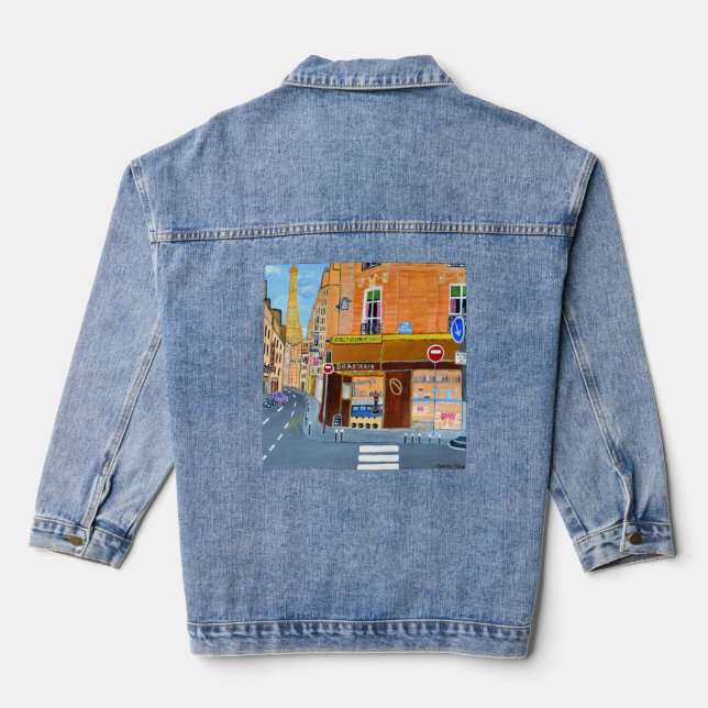 En Jean Veste Denim France Paris (Verso)