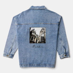 En Jean Veste Denim 'gothique'