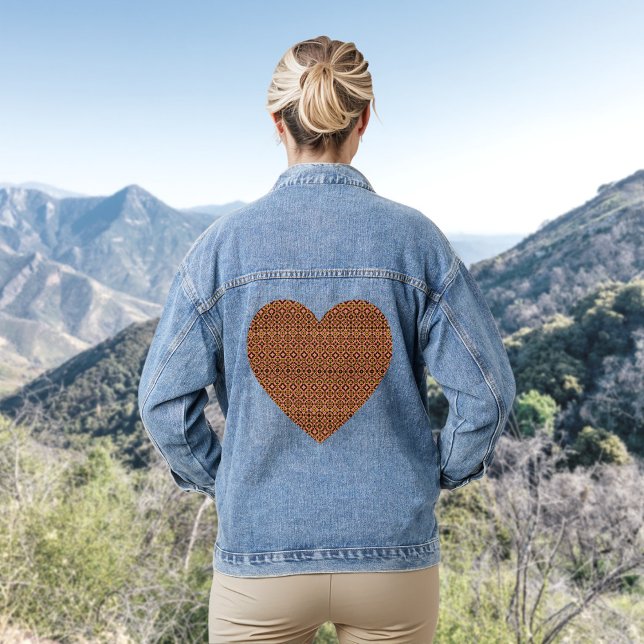 En Jean Veste Denim Motif Abstraite Carrelage (Créateur téléchargé)