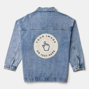 En Jean Veste Denim - Personnalisée (ajouter image/texte)