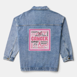 En Jean Veste Denim Support pour le cancer du sein