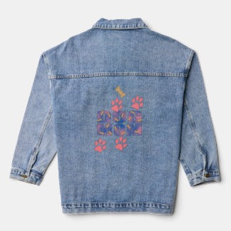 En Jean Veste DOG MOM Denim