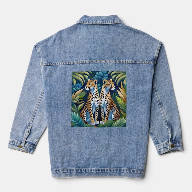 En Jean Veste Fierce et Bold Panther Denim (Verso)
