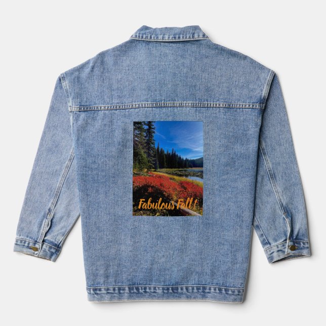 En Jean Veste Grand Fall Denim (Verso)