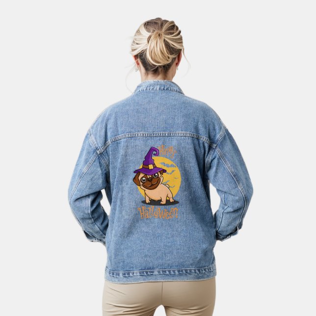 En Jean Veste Halloween Puggy Denim (Modèle)