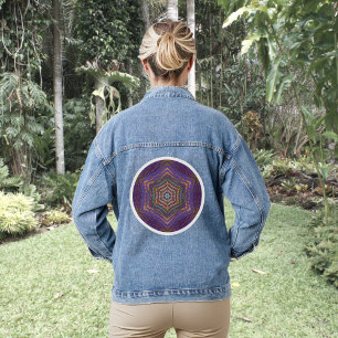 En Jean Veste Mandala 5 Denim