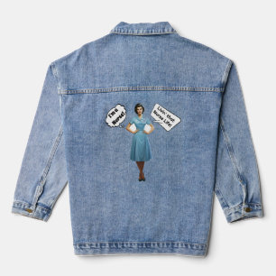 En Jean Veste Retro Nurse Denim