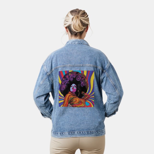 En Jean Veste Retro super Denim (Modèle)
