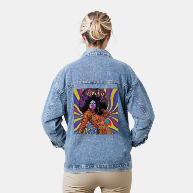 En Jean Veste Retro super Denim (Modèle)