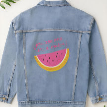 Vous êtes l'un dans la veste Melon Denim
