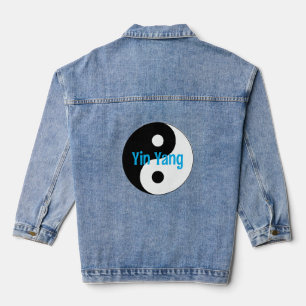 En Jean Yin Yang Design Denim Veste