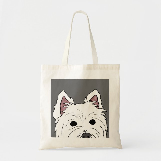 En jetant un coup d'oeil Westie faites face au sac (Devant)