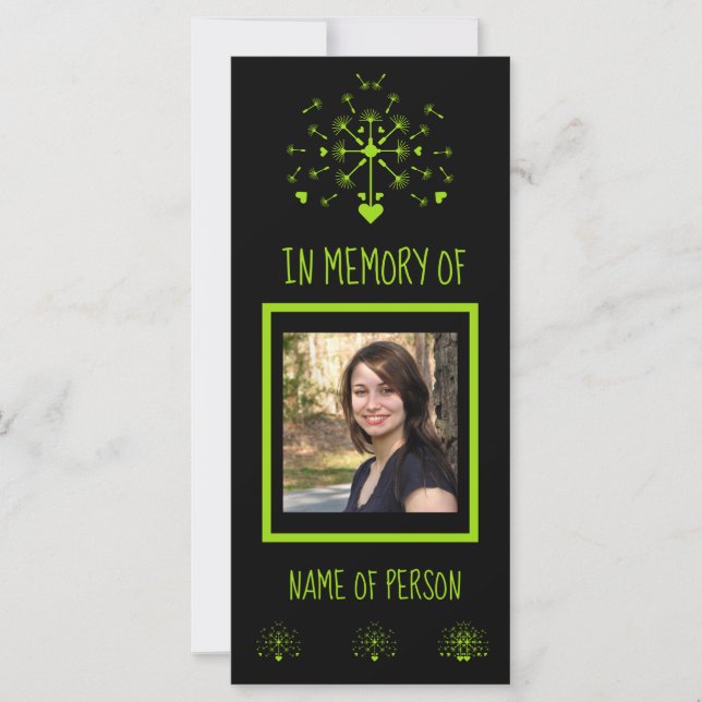 En Mémoire Amoureuse Dandelion Dans Le Vent (Devant)