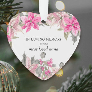 En Mémoire Amoureuse Poinsettia Coeur En Forme D'