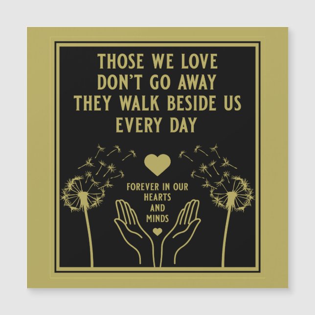 En Mémoire Bereavement Et Perdre Photo Impression (Devant)