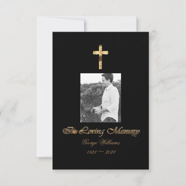 En mémoire d'amour Croix d'or Anniversaire de la m (Devant)