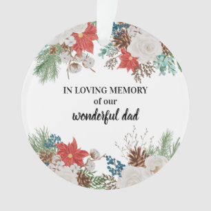 En mémoire d'amour Poinsettia & Pine Cones Noël