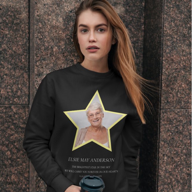 En mémoire d'amour simple sweatshirt photo funérai (Créateur téléchargé)