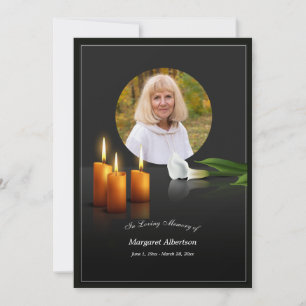 En mémoire de la photo Carte de remerciements plat