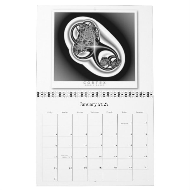 En mémoire du calendrier 11x14 (Jan 2027)