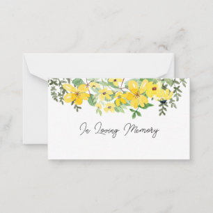 En mémoire Sympathy Memorial Angel carte fleuriste