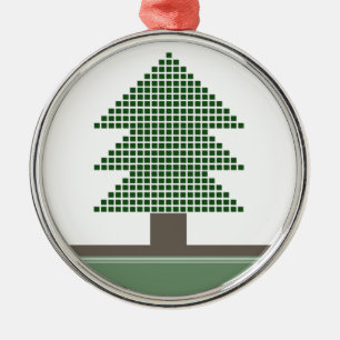 En Métal Arbre de Noël Mod Premium Ornement rond