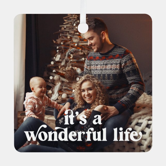 En Métal C'est un merveilleux ornement de vacances photo de (Recto)