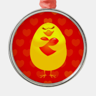 En Métal Chick doux, ornement