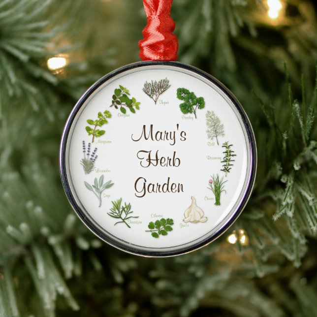 En Métal Customisez votre ornement de jardin d'herbes (Arbre)