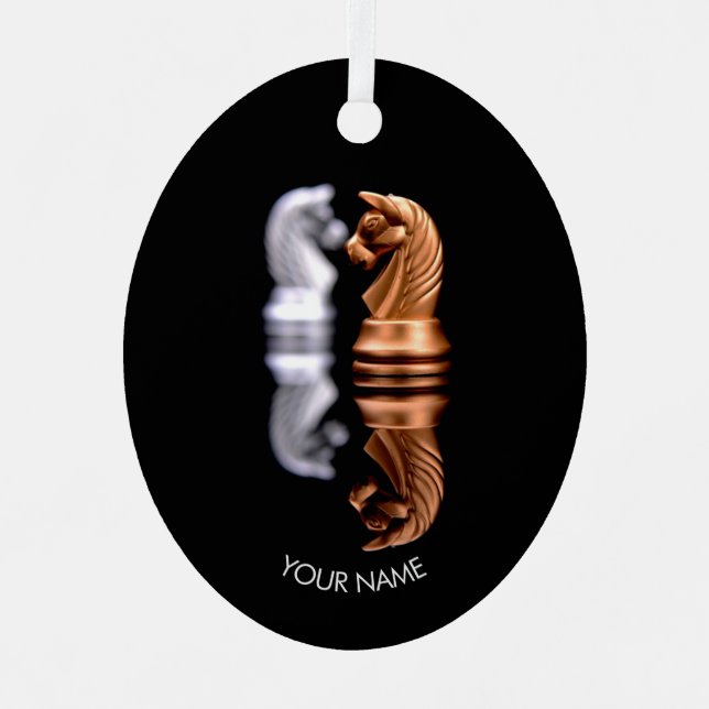 En Métal Échecs ornement (Recto)