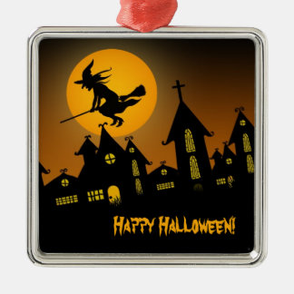 En Métal Éffrayant Halloween 2 Ornement