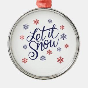 En Métal Laisser Il Neige Ornement