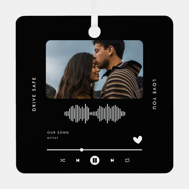 En Métal Lecteur de musique sécuritaire ornement de voiture (Recto)