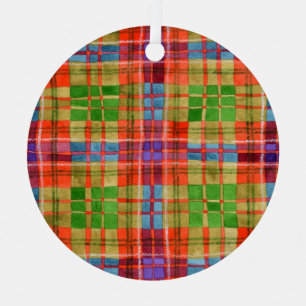 En Métal MAC RAE TARTAN Cercle métallique Ornement