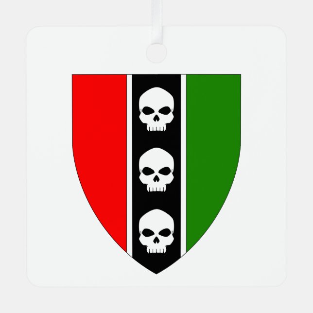 En Métal Maison trois crânes ornement céramique (Recto)