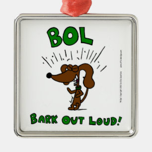 En Métal Milieu "BOL : BARRE OUT LOUD" Ornement
