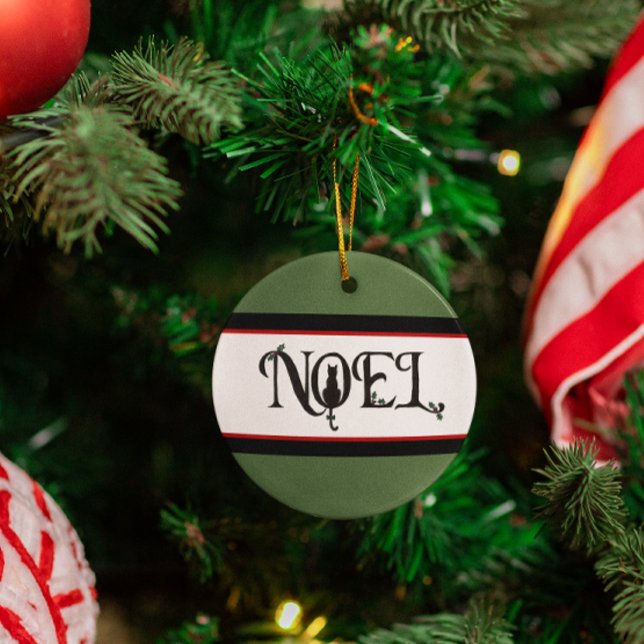 En Métal Noel Cat Photo Ornement de vacances (Créateur téléchargé)