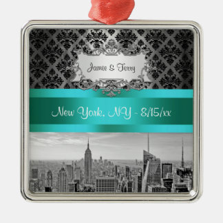 En Métal NY City Skyline BW B3 Damas F2 - Ornement