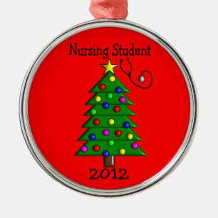 En Métal Ornement 2012 de Noël d'étudiant de soins