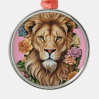 En Métal Ornement à crinière de fleur de lion
