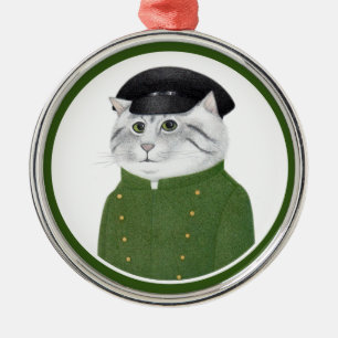 En Métal ORNEMENT CHAUFFEUR CAT Premium Round