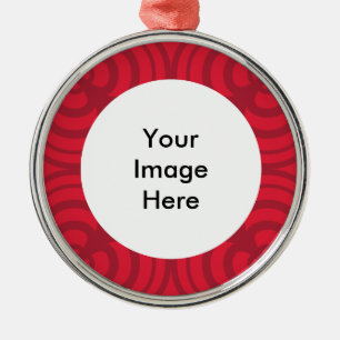 En Métal Ornement de cadre rouge avec place pour la photo