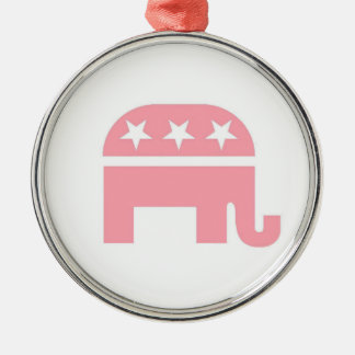 En Métal Ornement de Cristmas d'éléphant rose de GOP