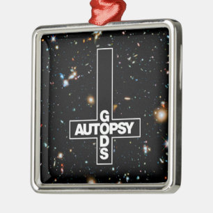 En Métal Ornement de croix de l'autopsie de Dieu