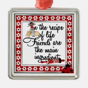 En Métal Ornement de cuisine d'ami