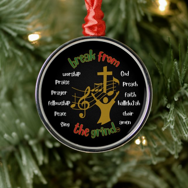 En Métal Ornement de culte de Noël (Arbre)